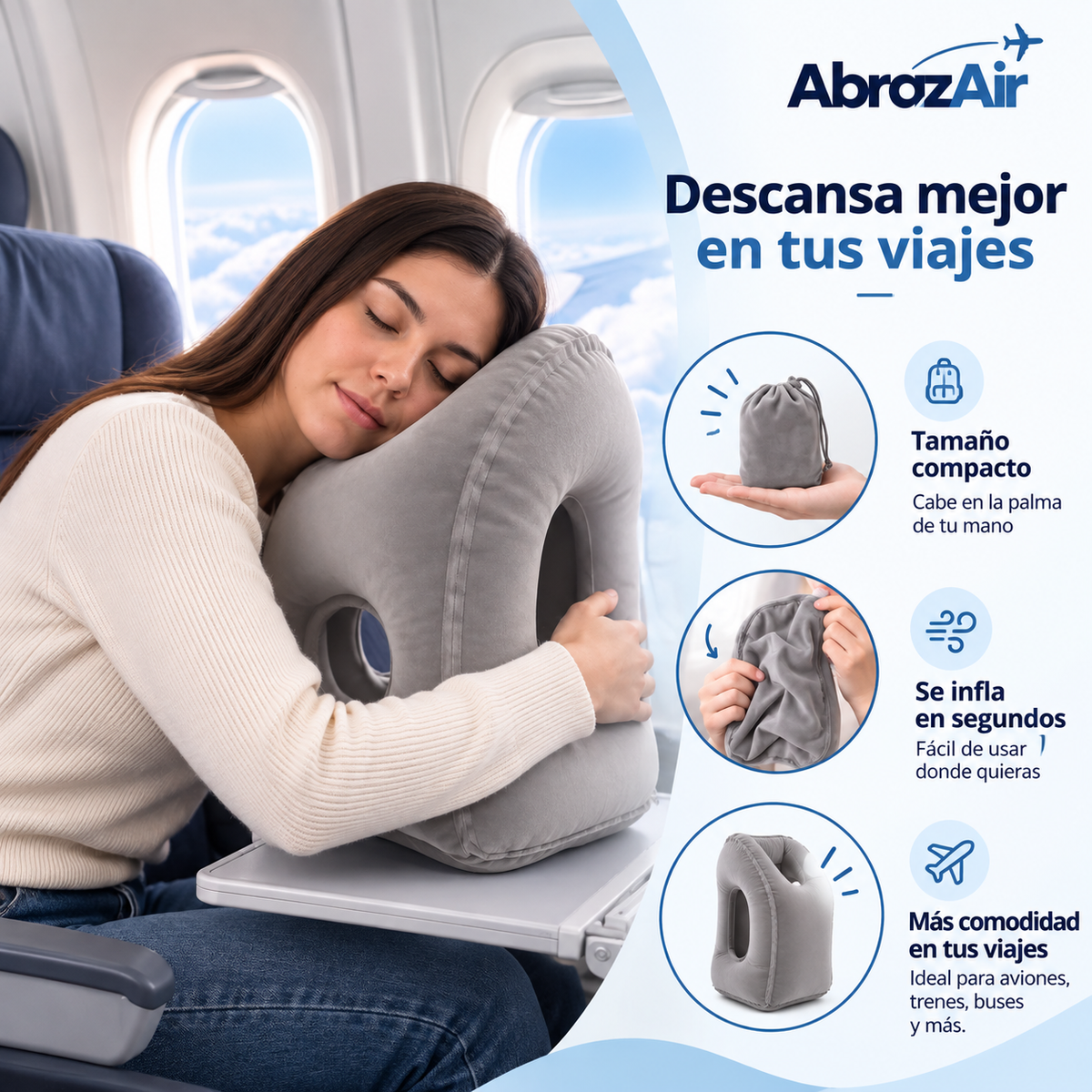 AbrazAir Almohada Descanso Profundo