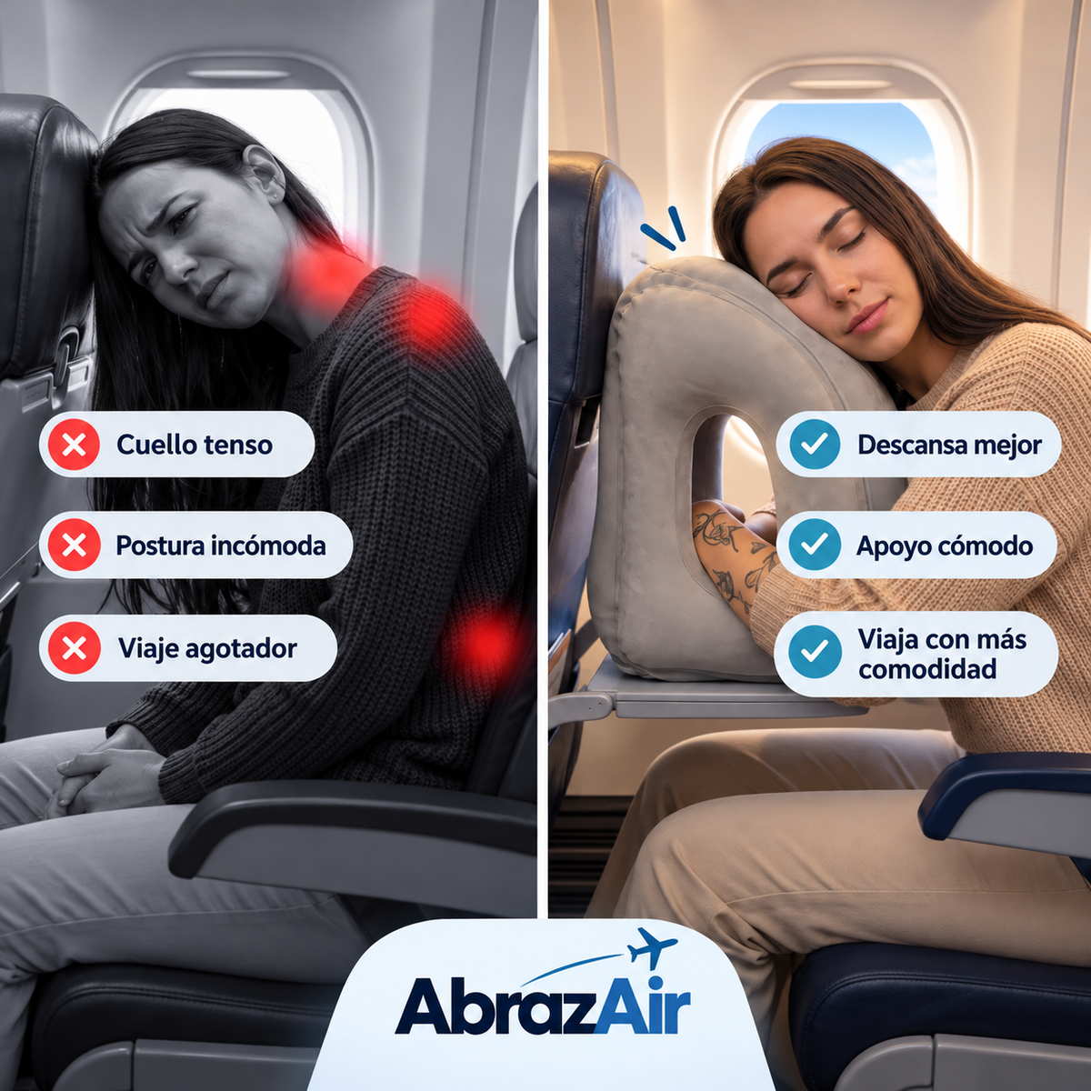 AbrazAir Almohada Descanso Profundo
